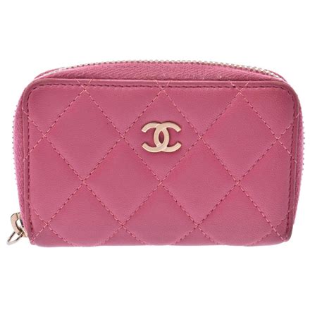 porte monnaie chanel rose|Grands portefeuilles .